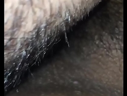 Licking my cousins hairy pussy