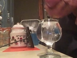 Big sticky load in a glass of water