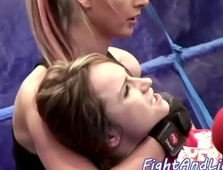 Wrestling european beauties licking pussies