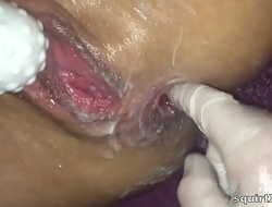 Amateur close up anal fingering and squirting squirtXcam
